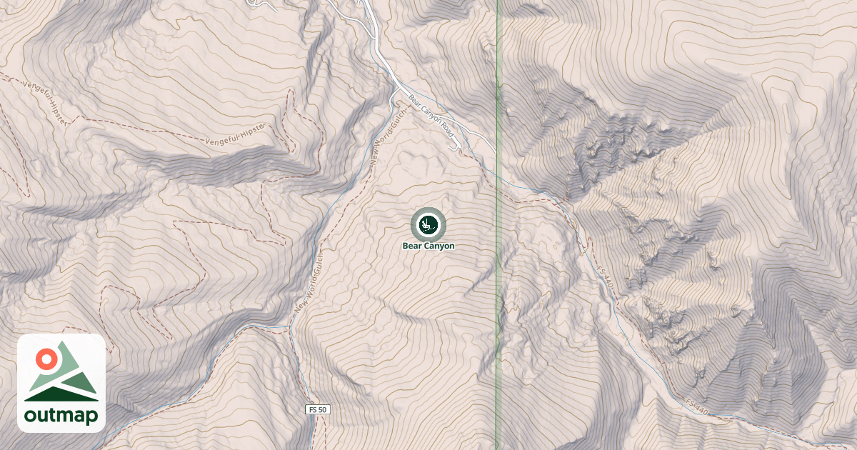 Map of Bear Canyon