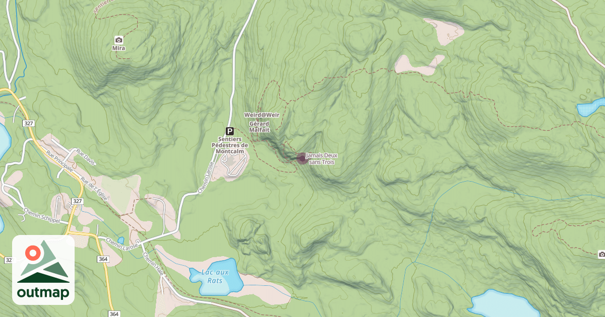 Map of Jamais Deux sans Trois