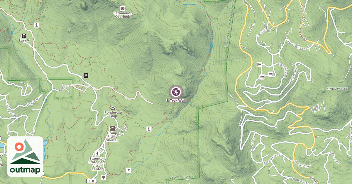 Map of 1. Trek Wall