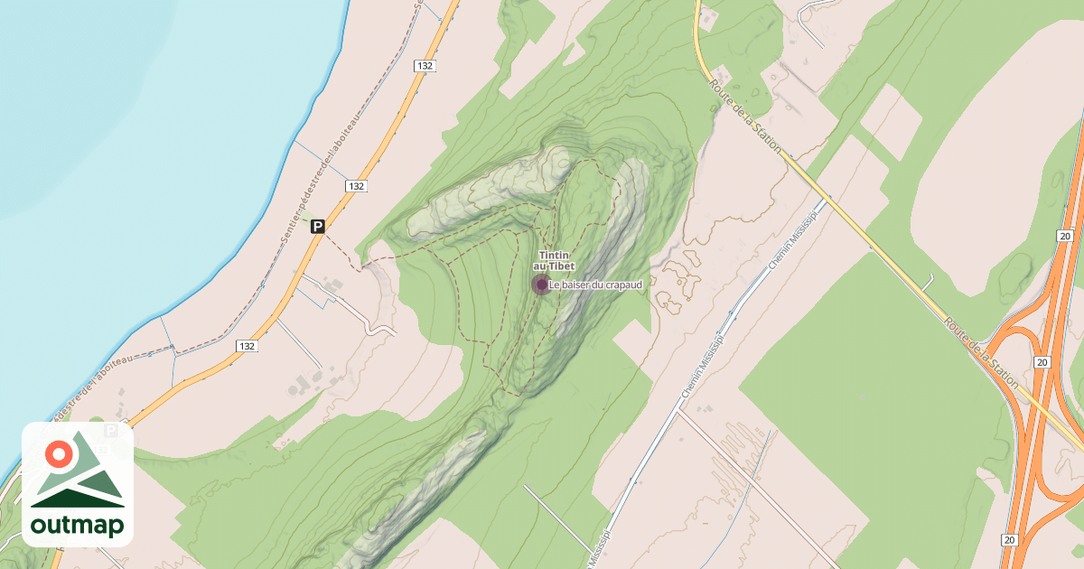 Map of Le baiser du crapaud