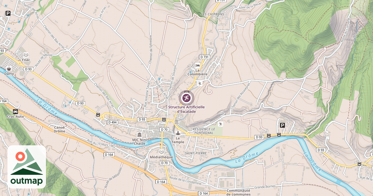 Map of Structure Artificielle d'Escalade