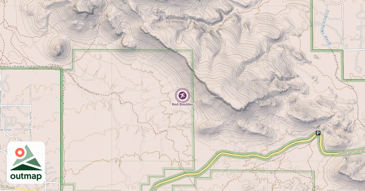 Map of Red Boulder