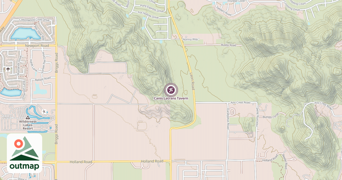 Map of Canis Latrans Tavern