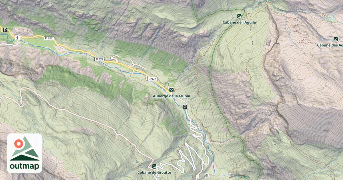 Map of Auberge de la Munia