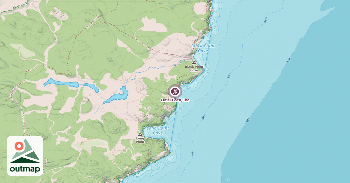 Map of Cutler Coast, The
