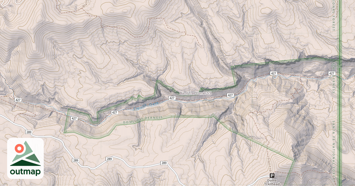 Map of Burnt Tree Corner