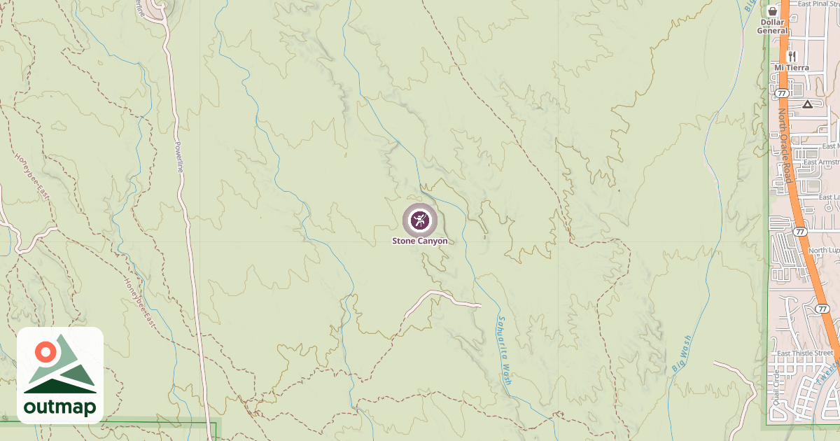 Map of Stone Canyon