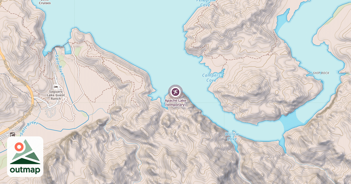 Map of Apache Lake (temporary)