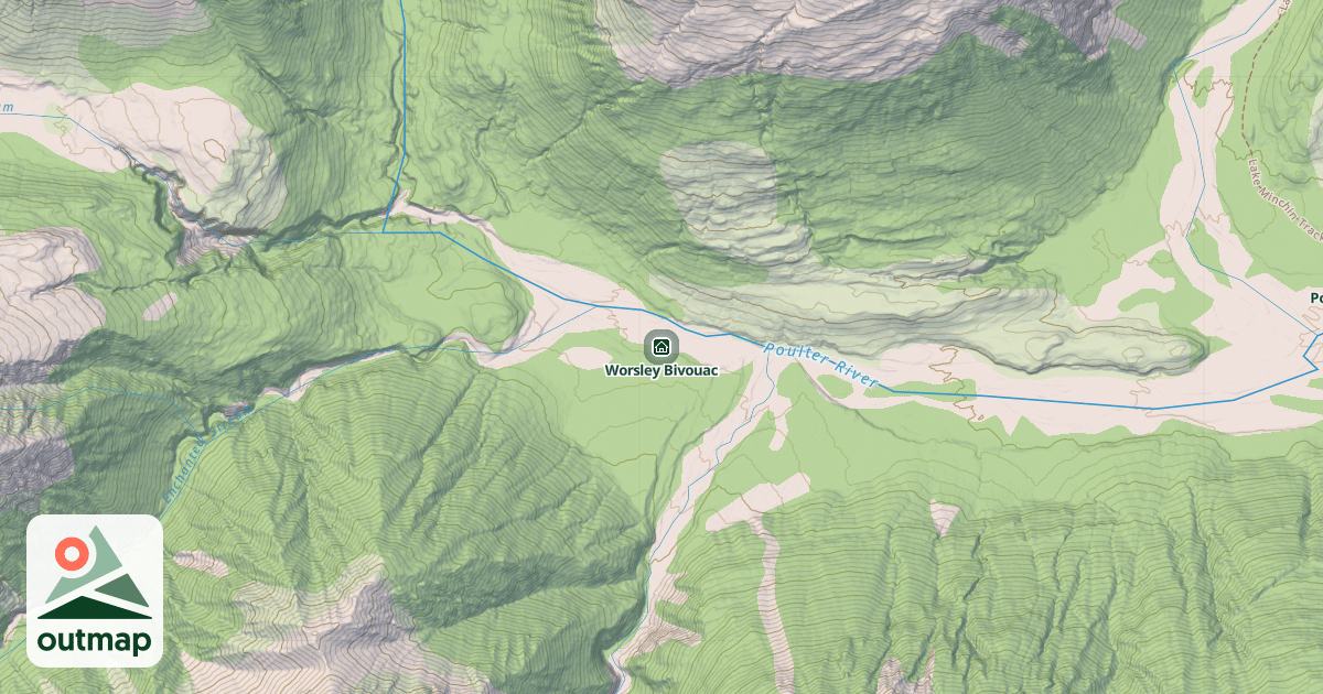 Map of Worsley Bivouac