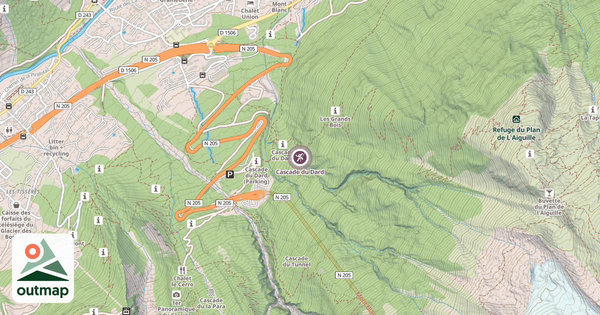 Map of Cascade du Dard