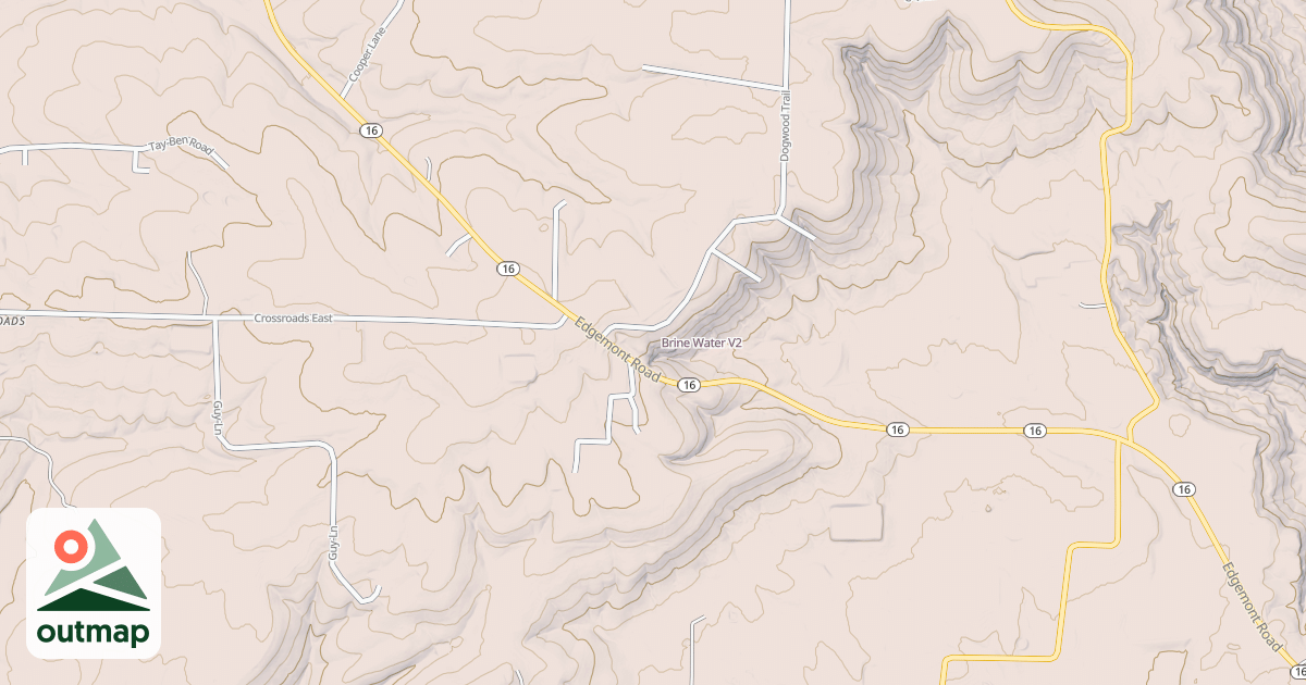 Map of Brine Water