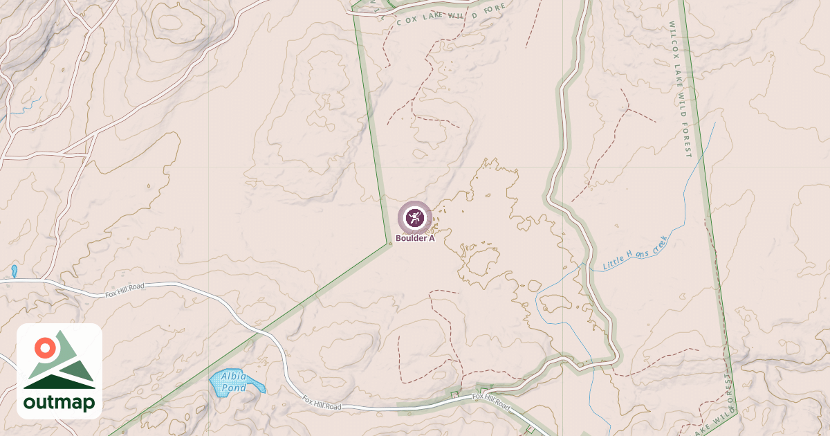 Map of Boulder A