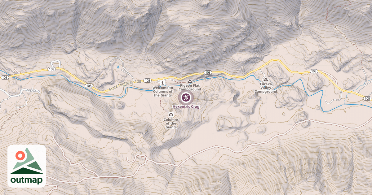 Map of Hexentric Crag