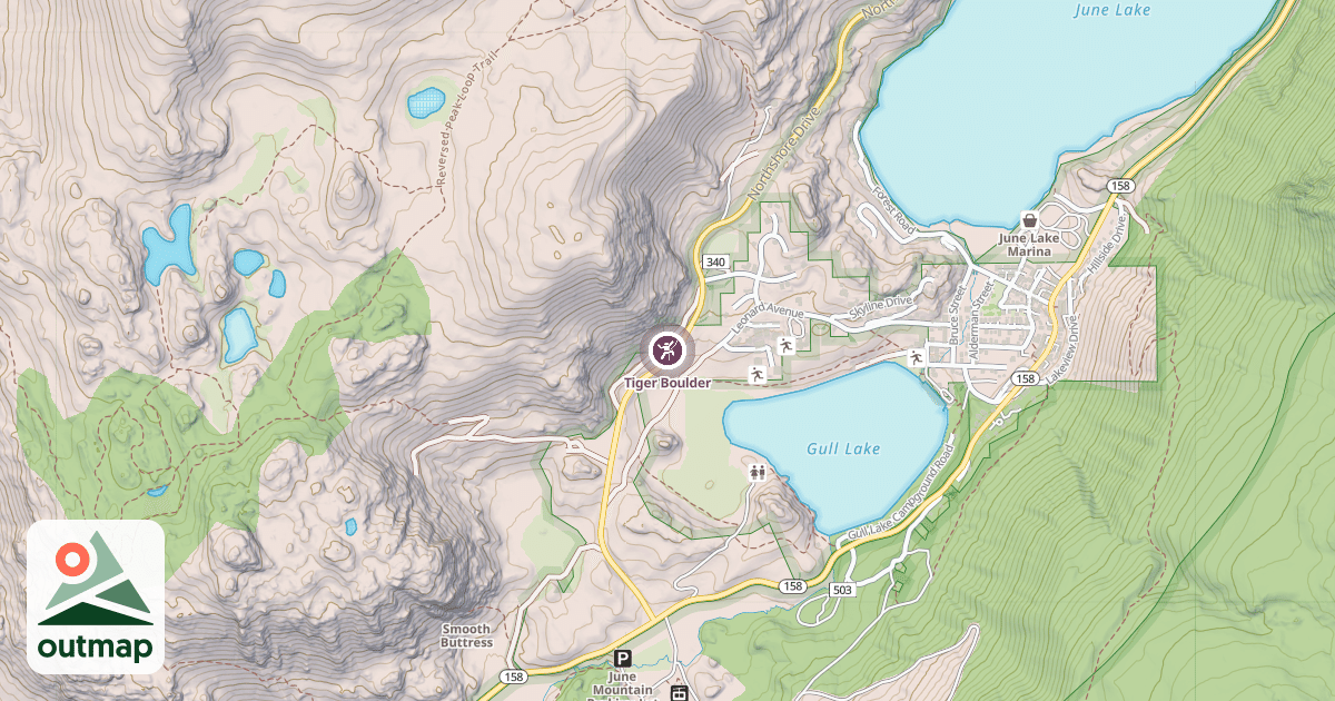 Map of Tiger Boulder