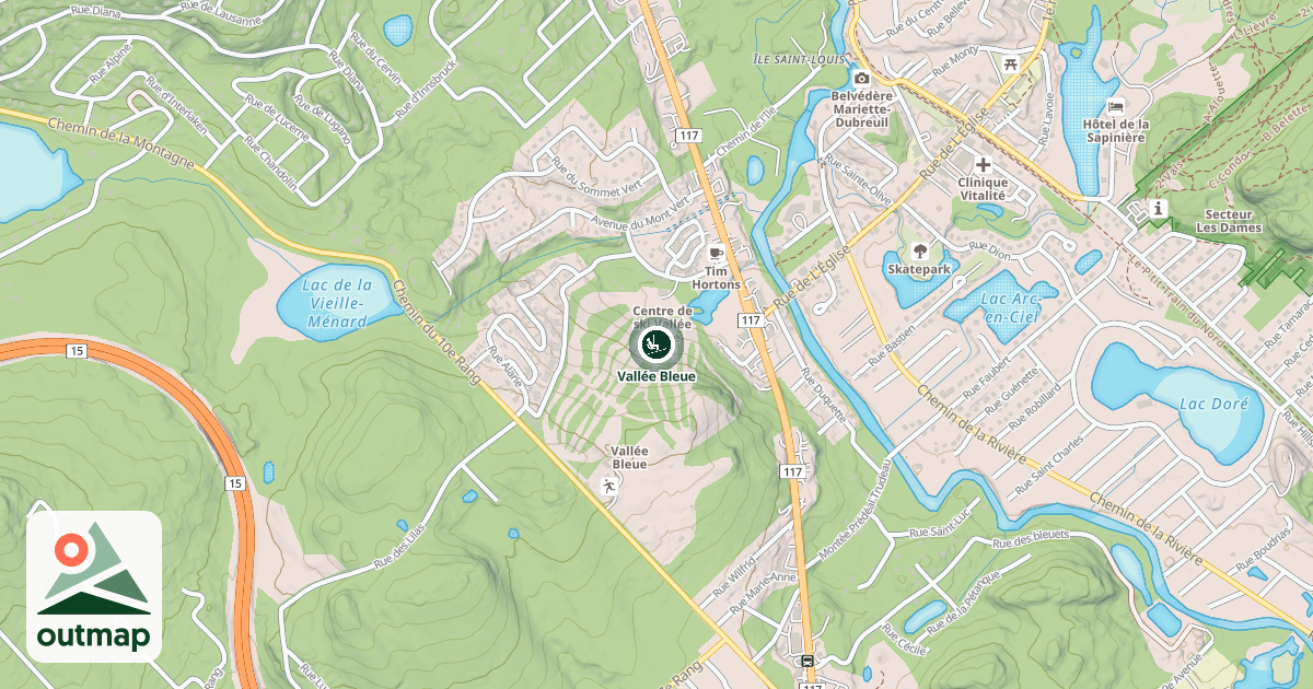 Map of Vallée Bleue