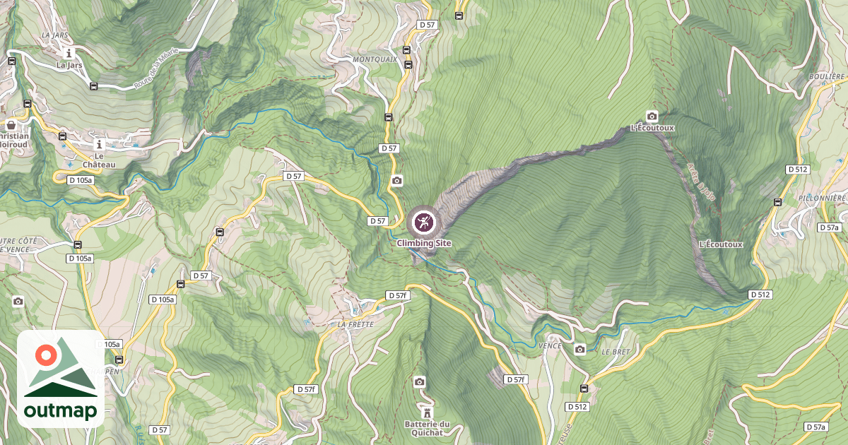 Map of Climbing Site