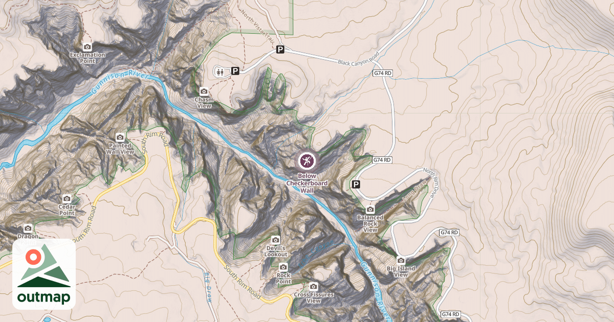 Map of Below Checkerboard Wall