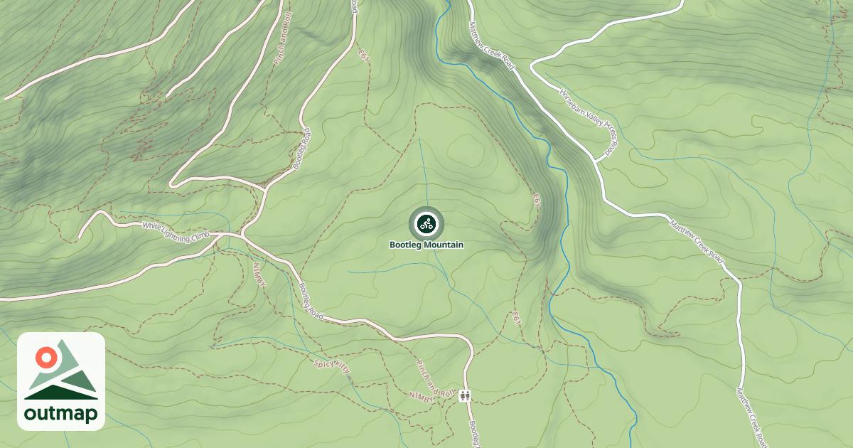 Map of Bootleg Mountain