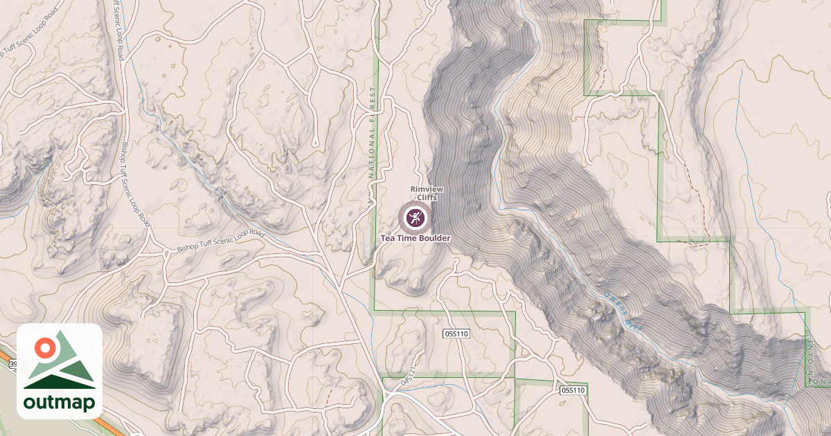 Map of Tea Time Boulder