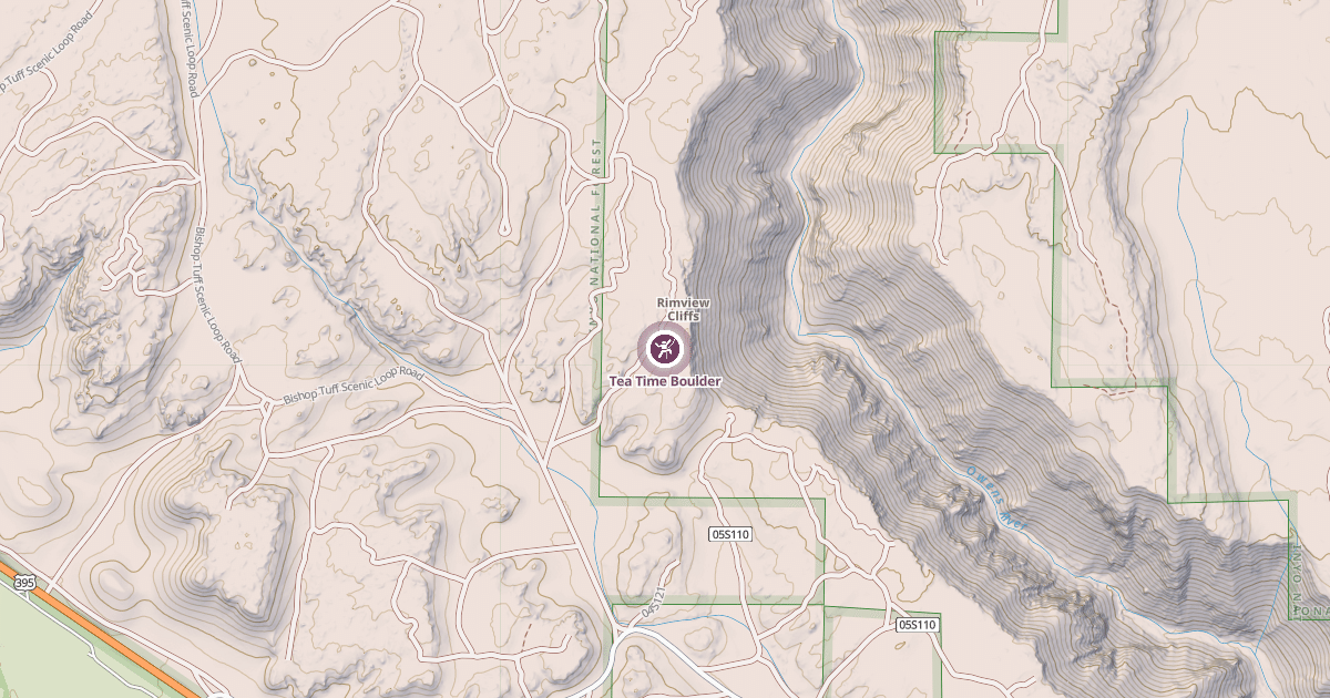 Map preview of Tea Time Boulder