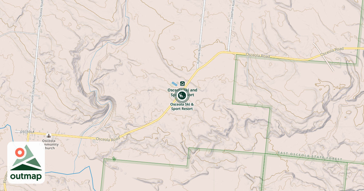 Map of Osceola Ski & Sport Resort