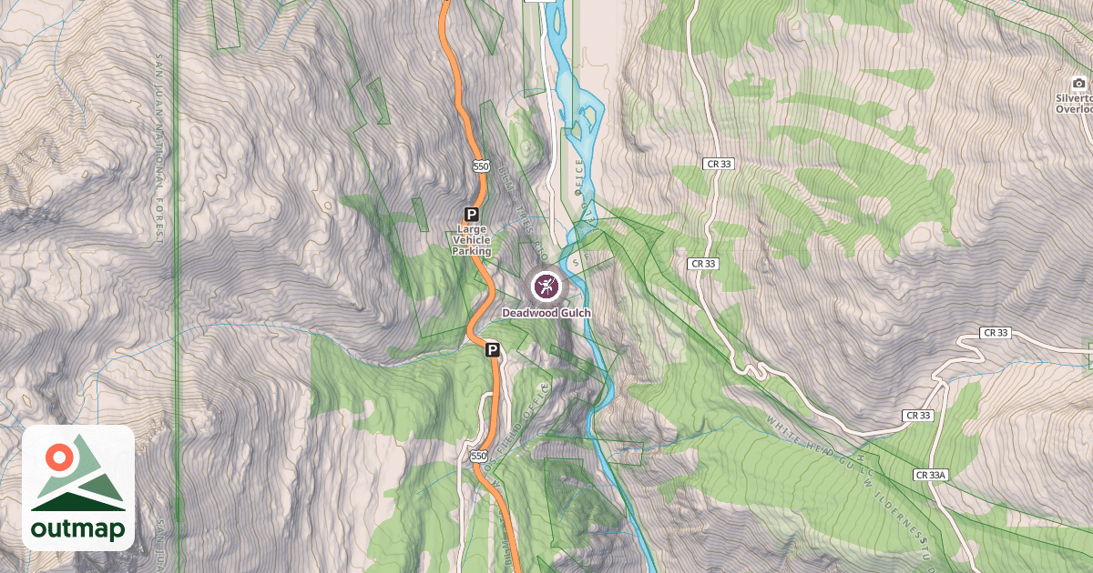 Map of Deadwood Gulch