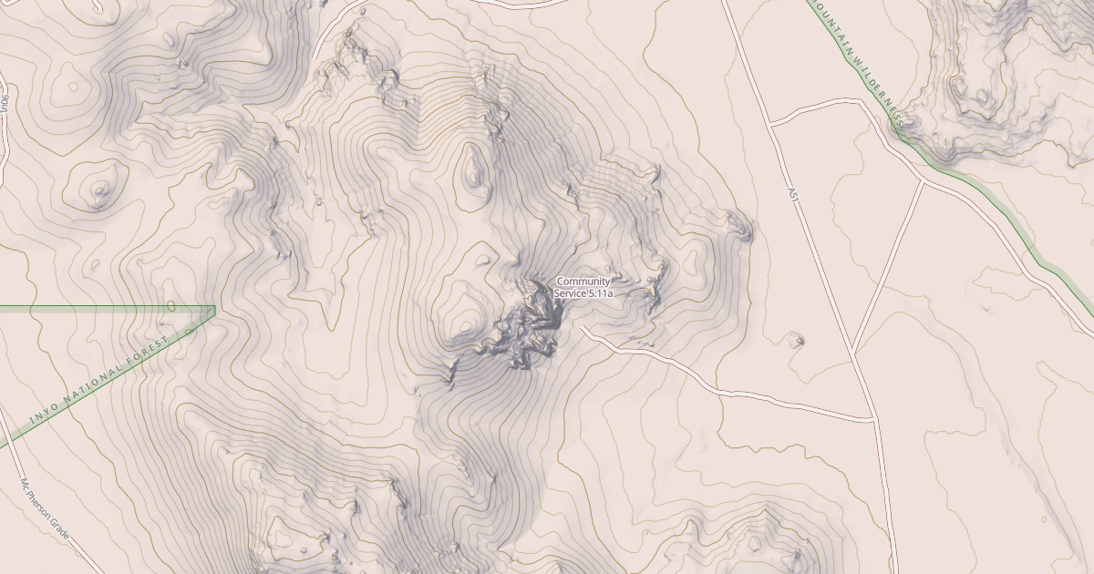 Map preview of Community Service