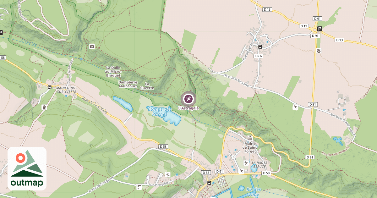 Map of L'Astragale