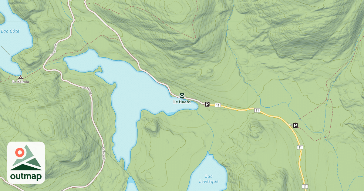 Map of Le Huard