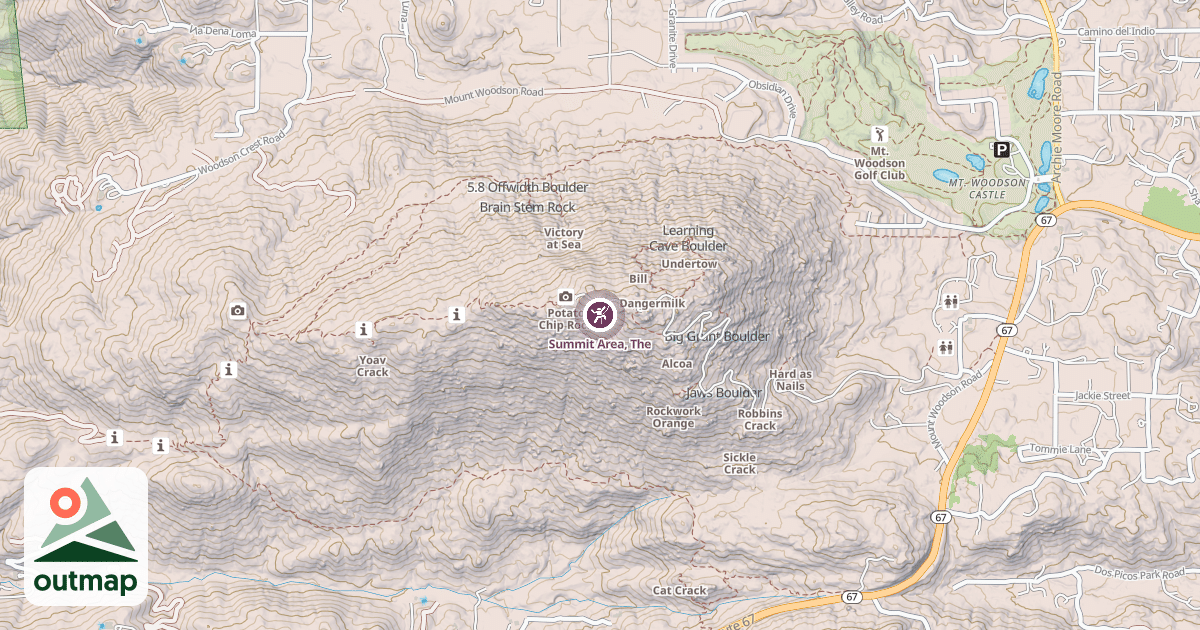 Map of Summit Area, The