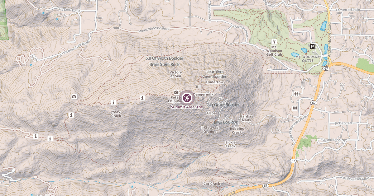Map preview of Summit Area, The