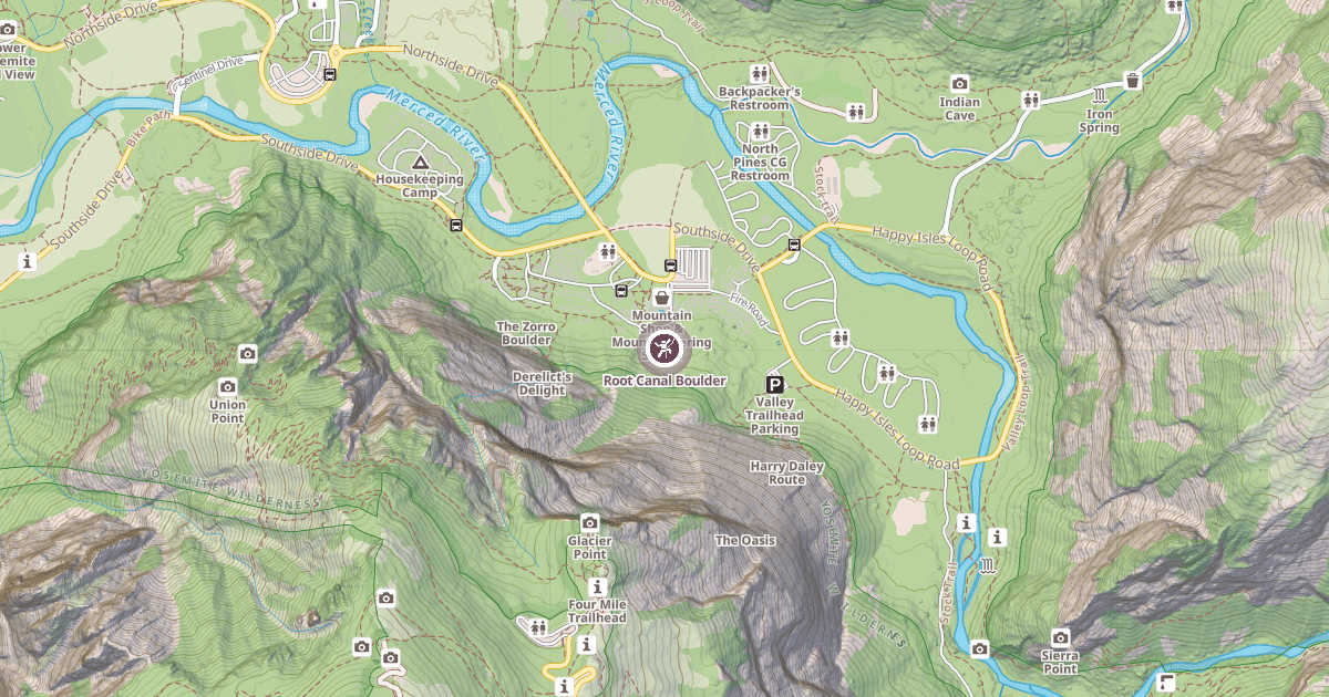 Map preview of Root Canal Boulder