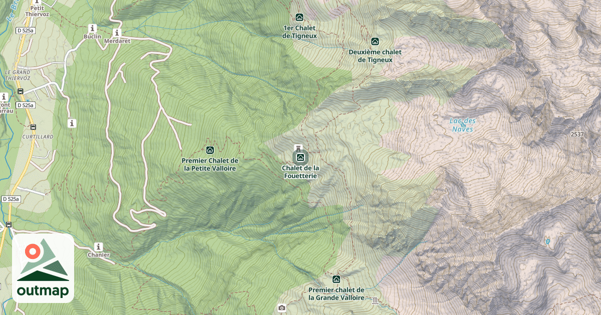 Map of Chalet de la Fouetterie
