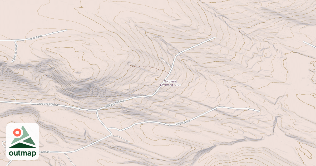 Map of Northeast Overhang