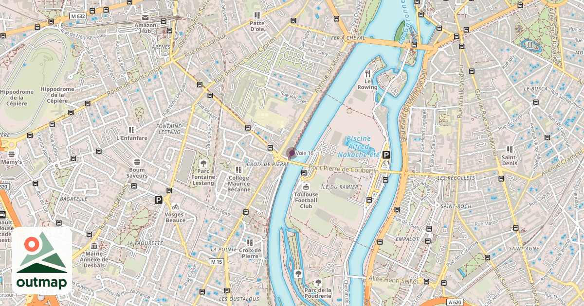 Map of Voie 16