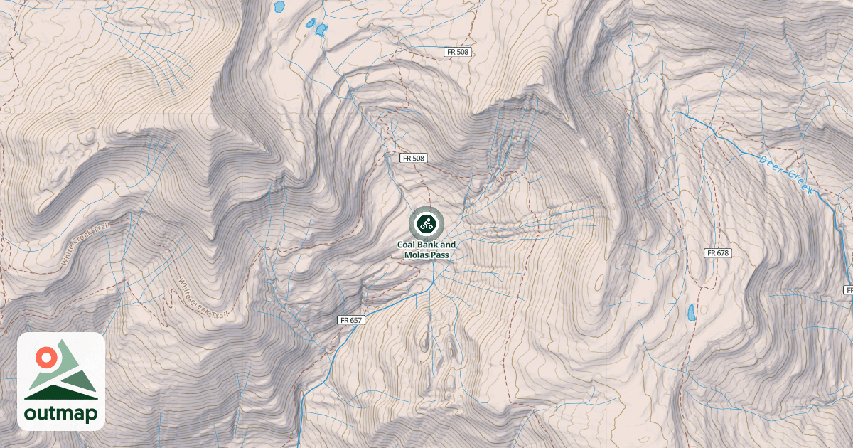 Map of Coal Bank and Molas Pass