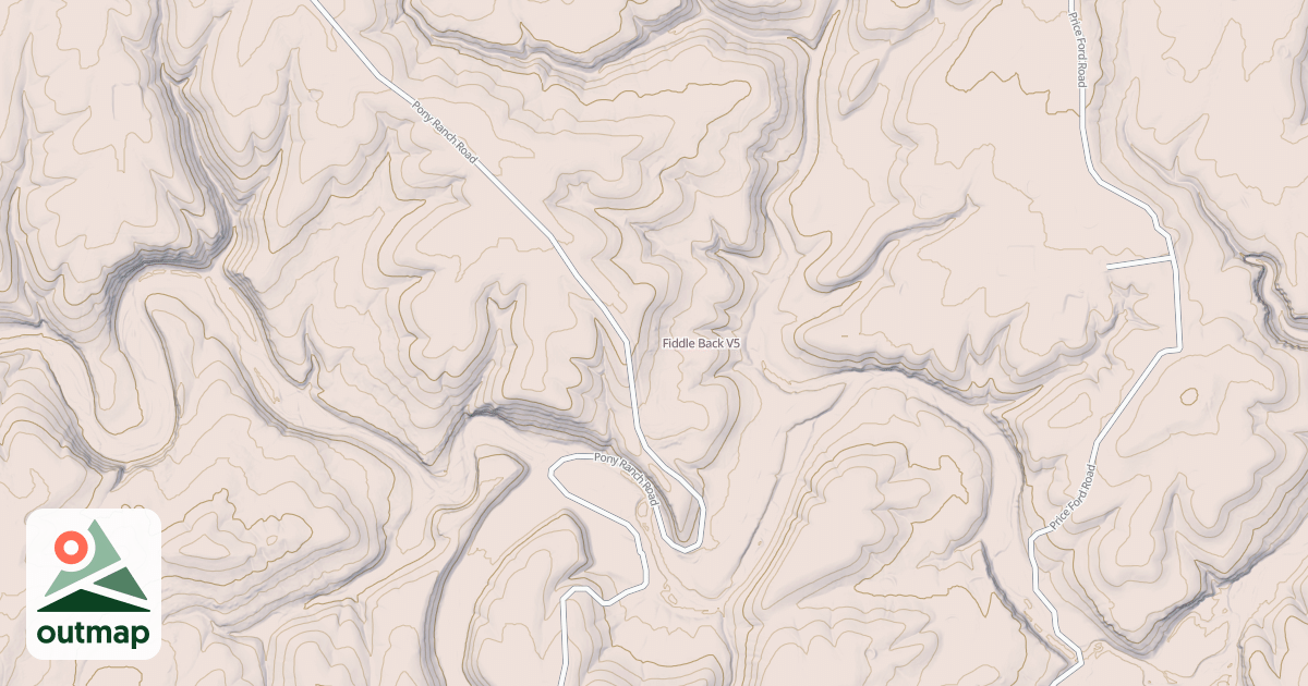 Map of Fiddle Back