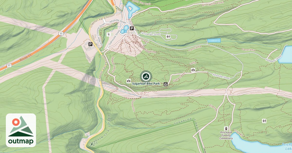 Map of Sugarloaf Bike Park