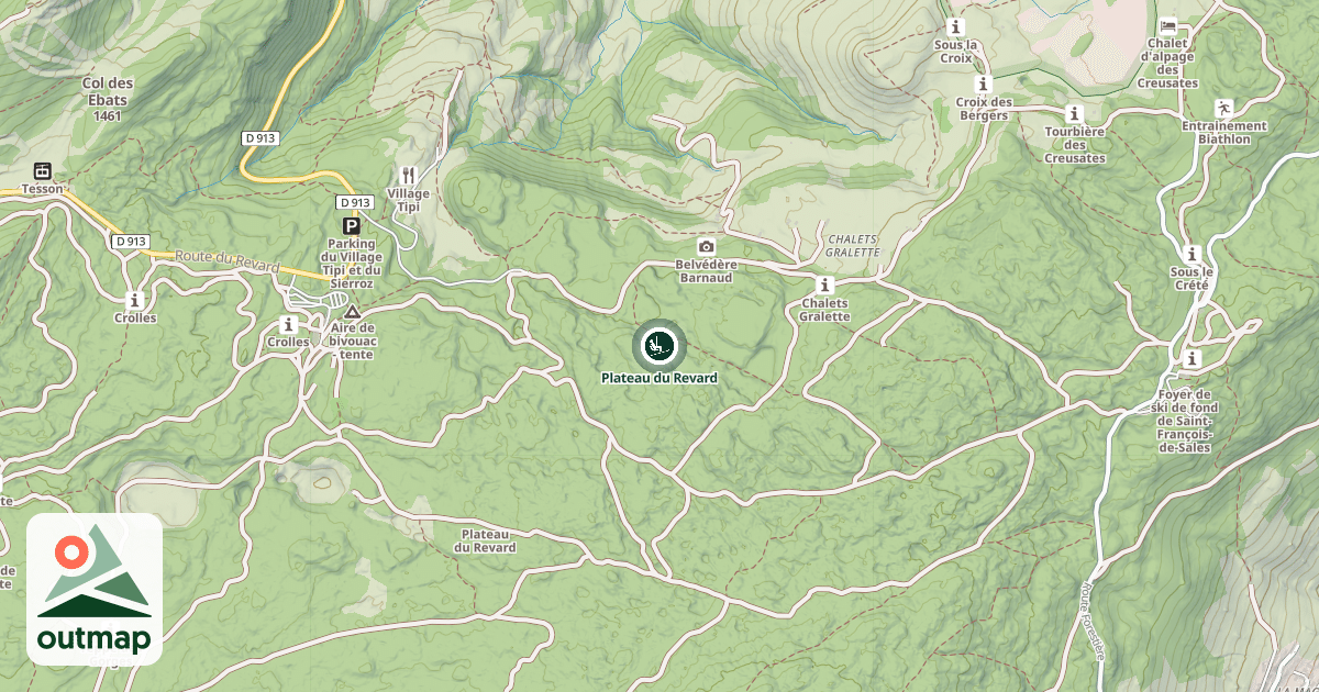 Map of Plateau du Revard