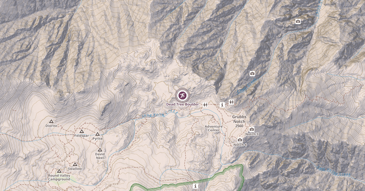 Map preview of Dead Tree Boulder