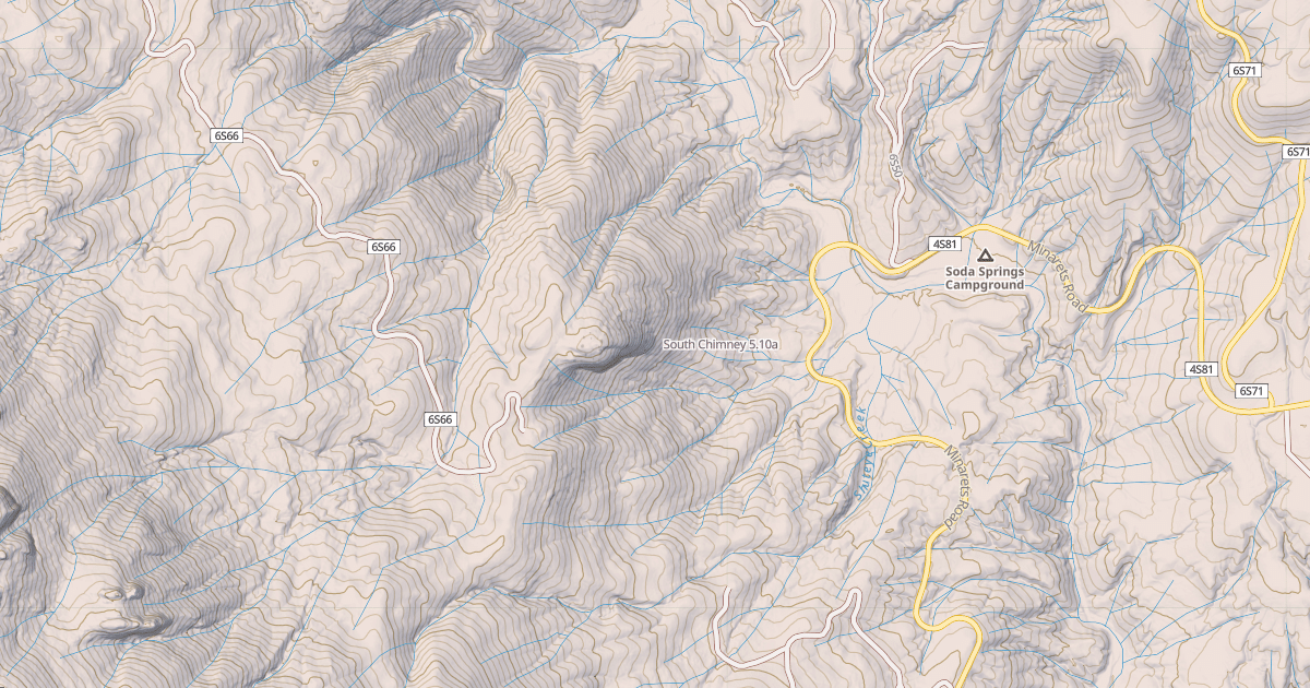 Map preview of South Chimney