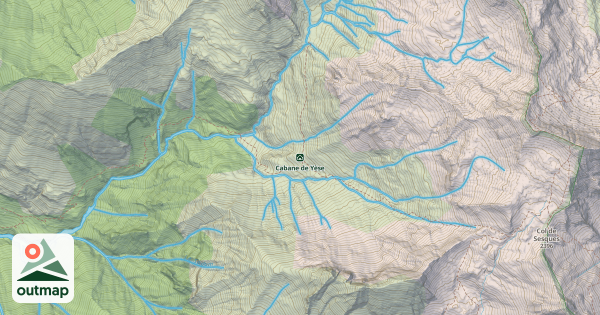Map of Cabane de Yèse