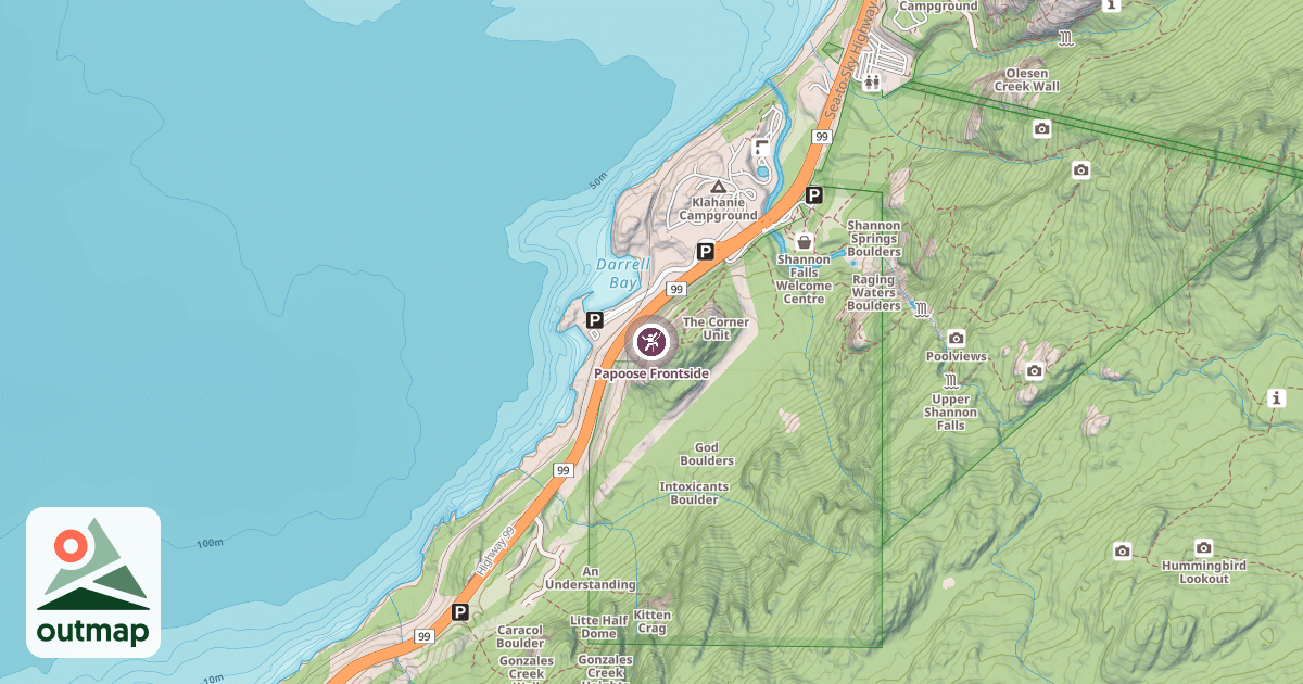Map of Papoose Frontside