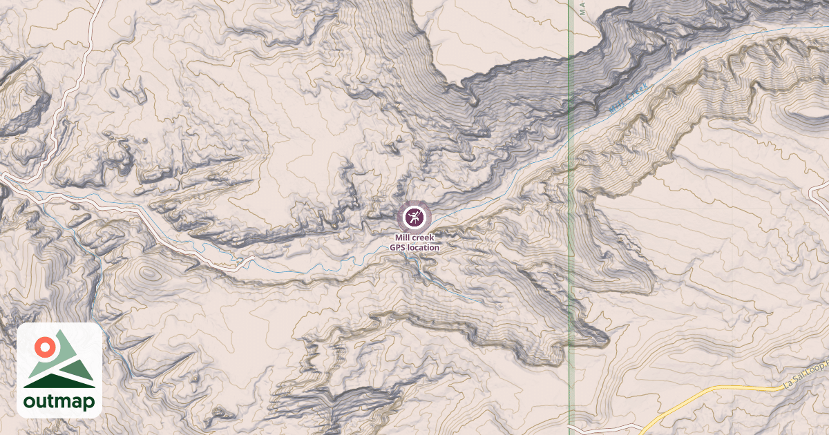 Map of Mill creek GPS location
