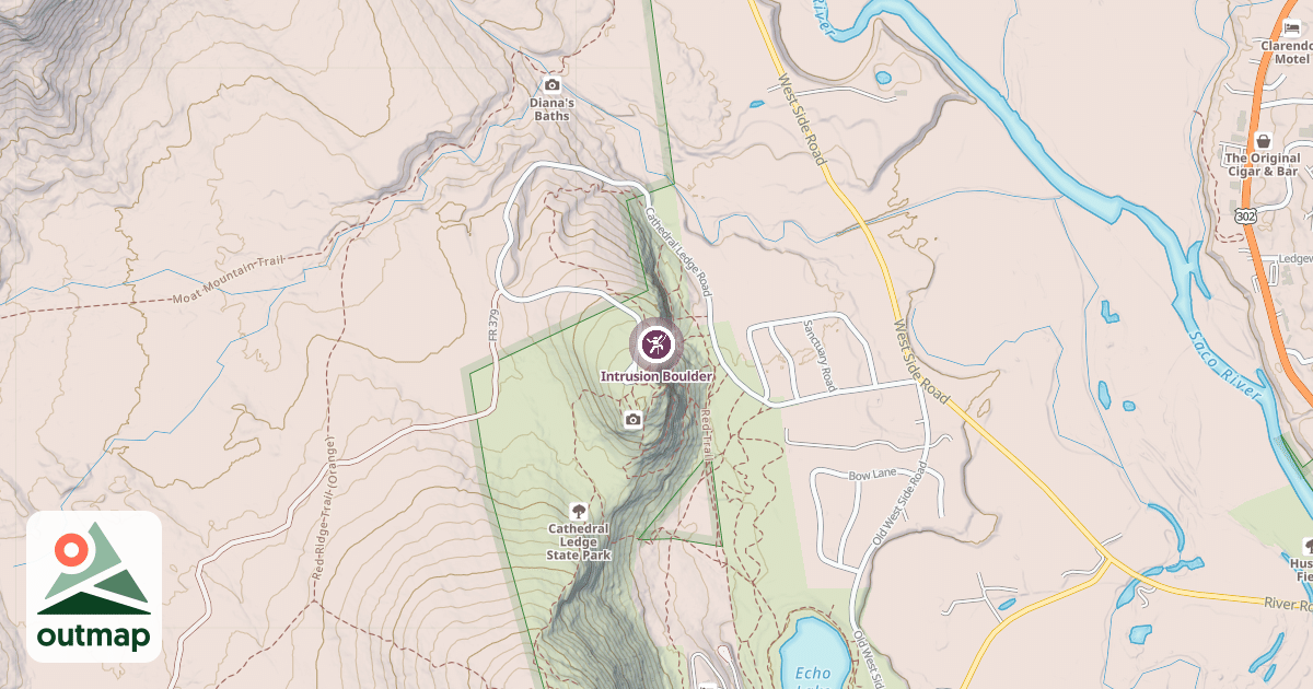 Map of Intrusion Boulder
