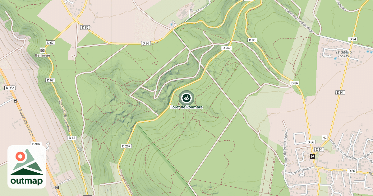Map of Foret de Roumare