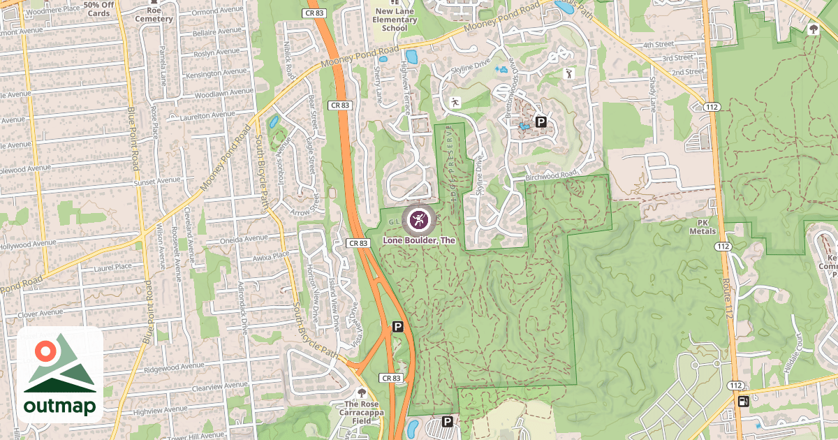 Map of Lone Boulder, The