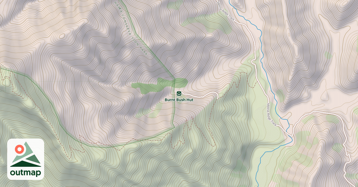 Map of Burnt Bush Hut