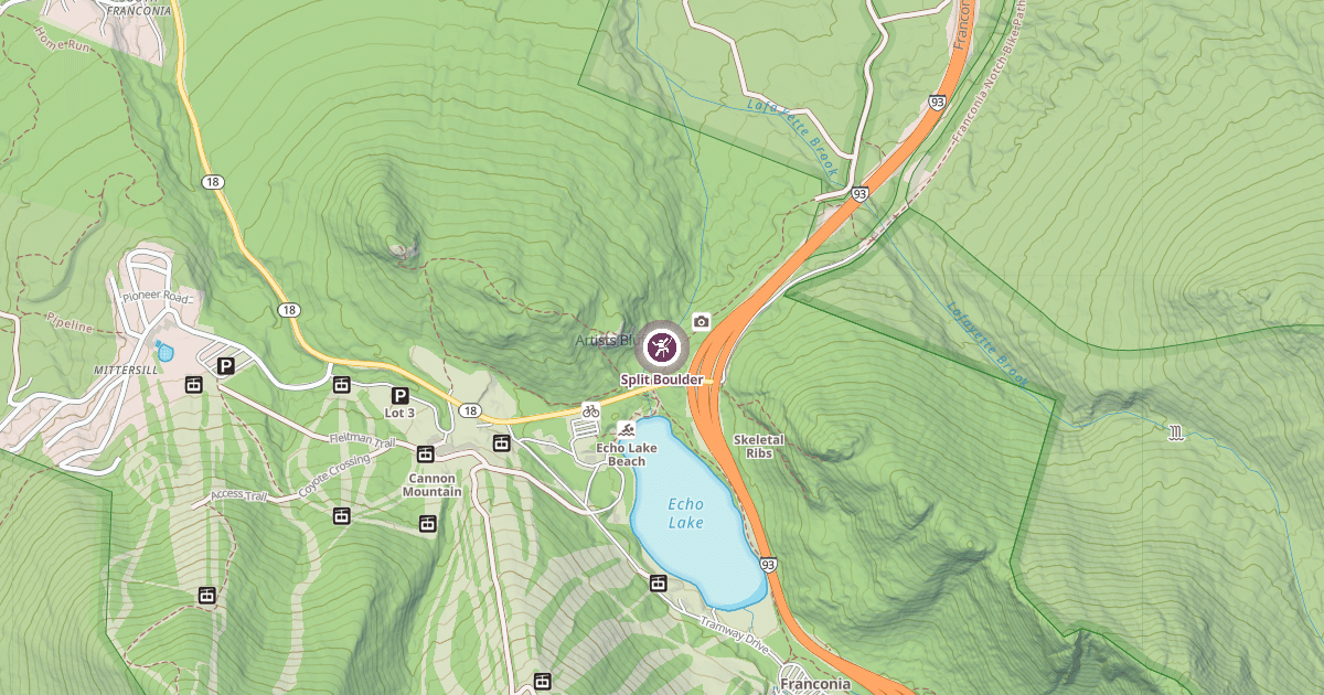 Map preview of Split Boulder