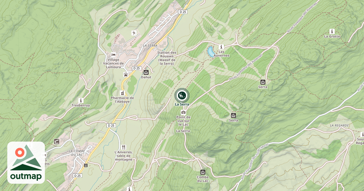 Map of La Serra